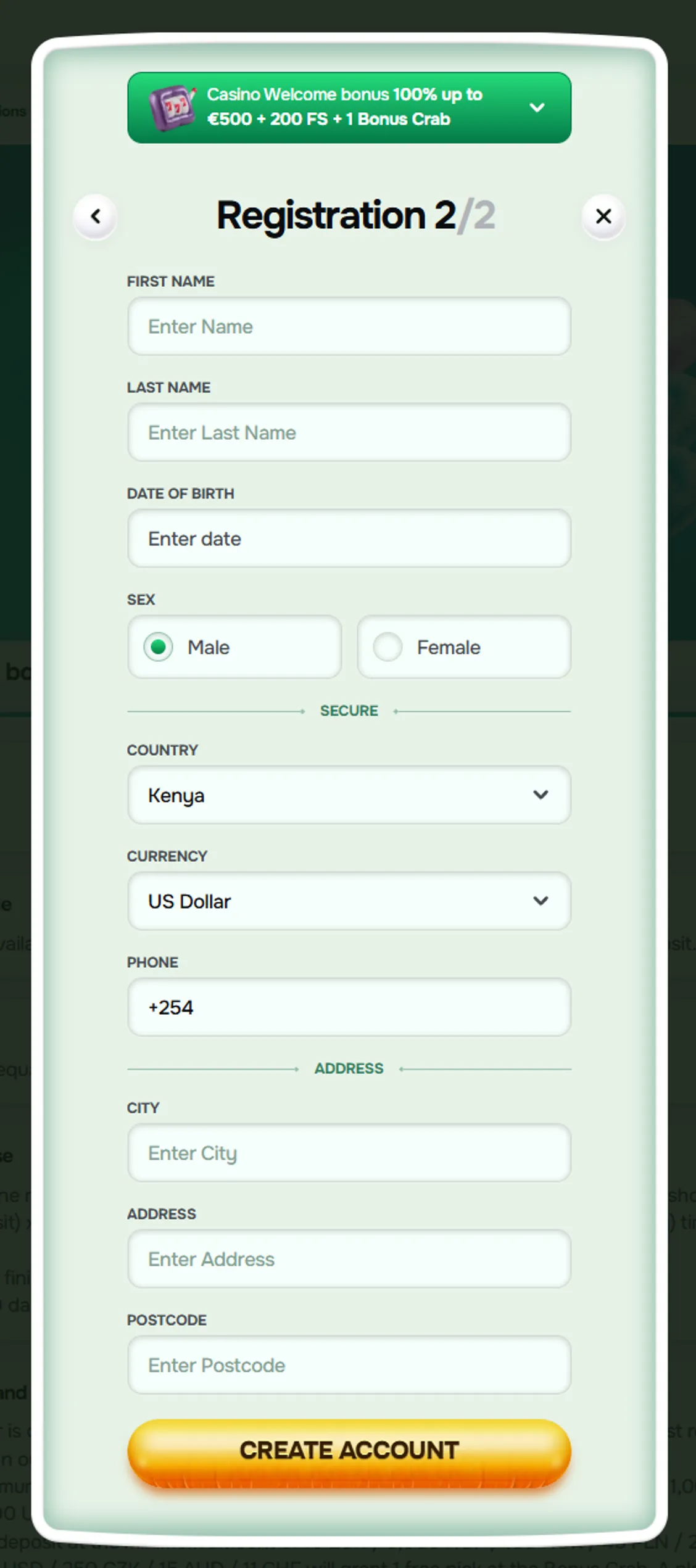 Virtual bets